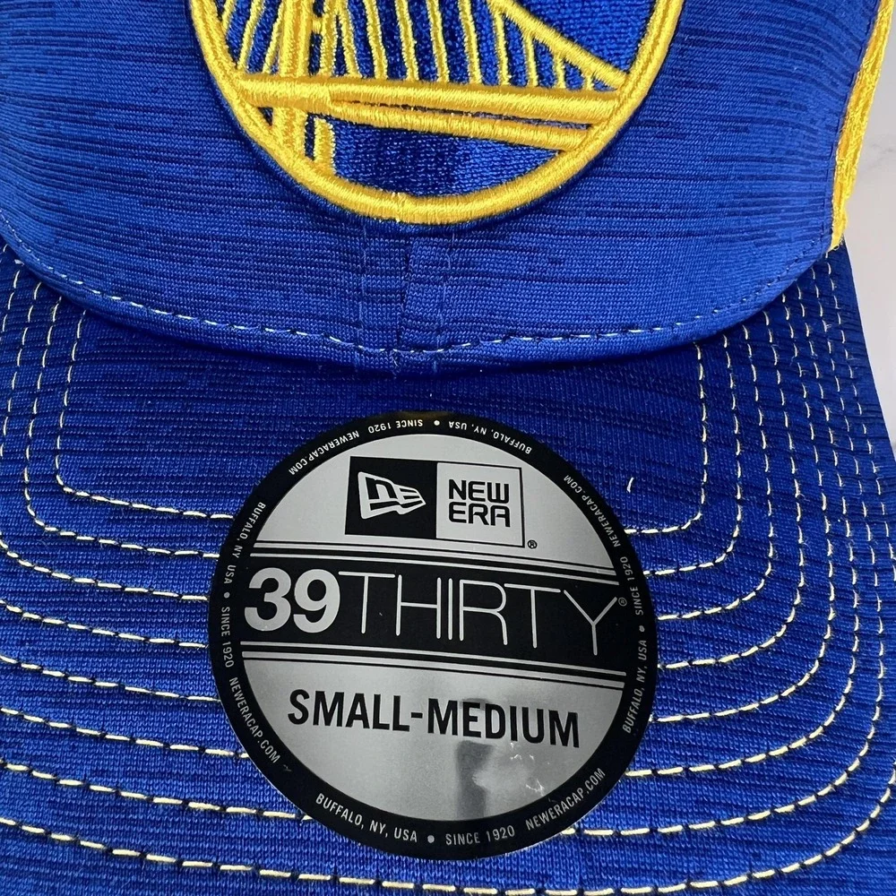 Golden State Warriors Hat Cap Fitted Small Medium Basketball New Era 39Thirty‎